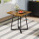 Living And Home 80cm Industrial Style Dining Table with Metal Base 2