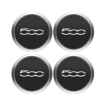 4pcs 133mm Hubcap for Fiat 500 Wheels Centre Hub Caps Set 68078419AC 68078421AC Dust Cover Sliver 51884863