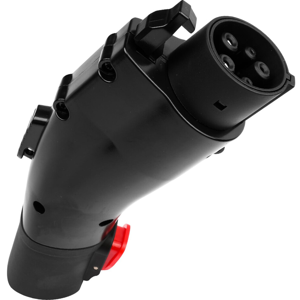 60A Fast Charge Ev Charging Adapter With Safety Lock Weatherproof Ip65 For Tesla To J1772 9365369311466