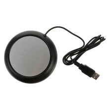 USB Coffee Mug Warmer with 80C Temperature Control, USB Powered Beverage Heater for Desk or Office