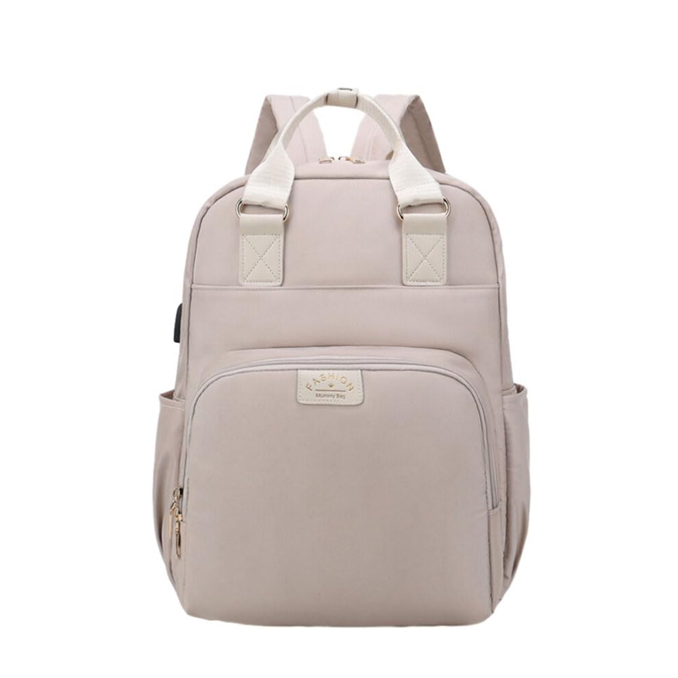 Baby Changing Bag, Changing Backpack, Large Capacity, Baby Bag for Travel, Changing Bag, Backpack with Multifunctional, Beige 20 Lang Beige