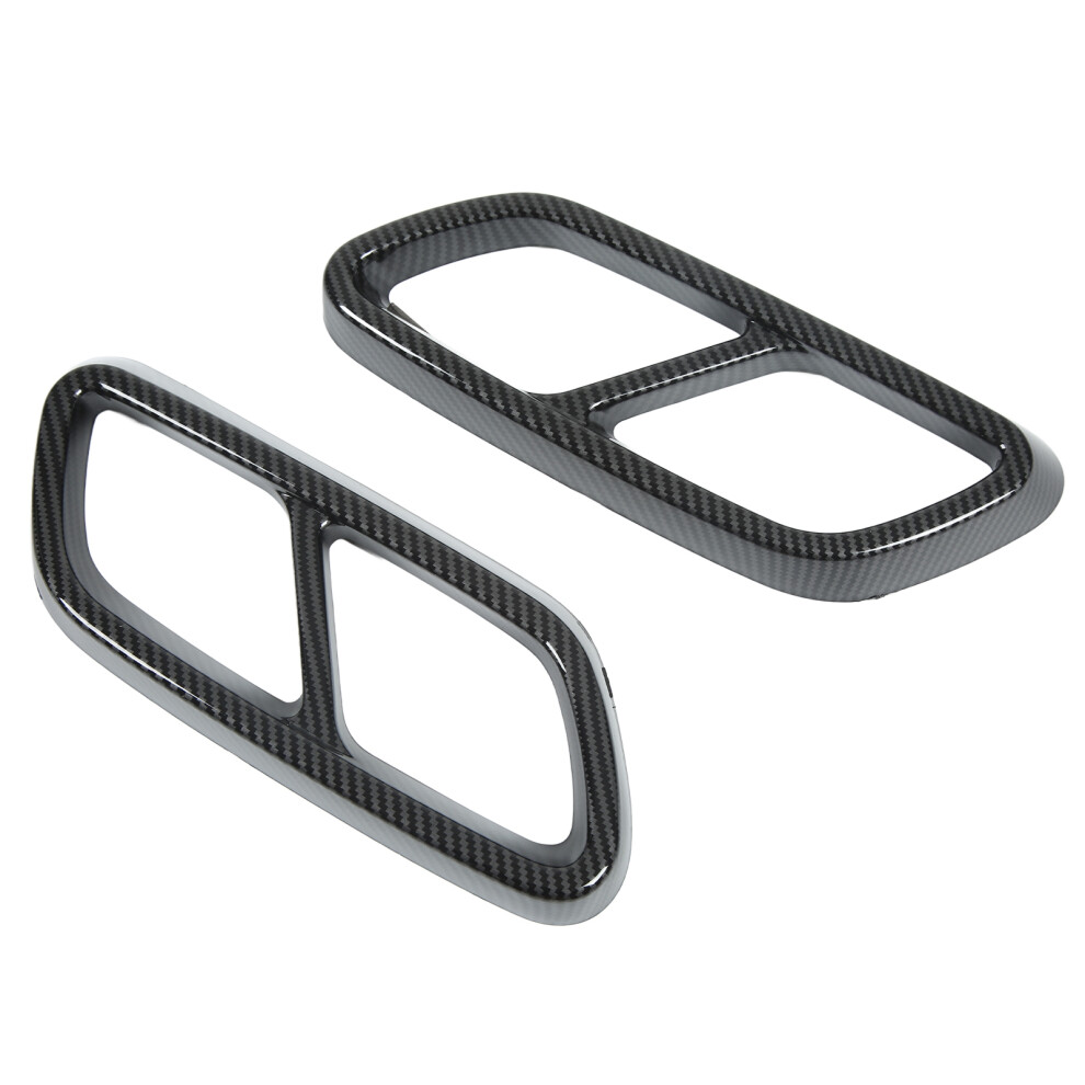Fit Mercedes Benz CâClass W206 2021+ Carbon Fiber Exhaust Tip Cover Stylish 4621382230616