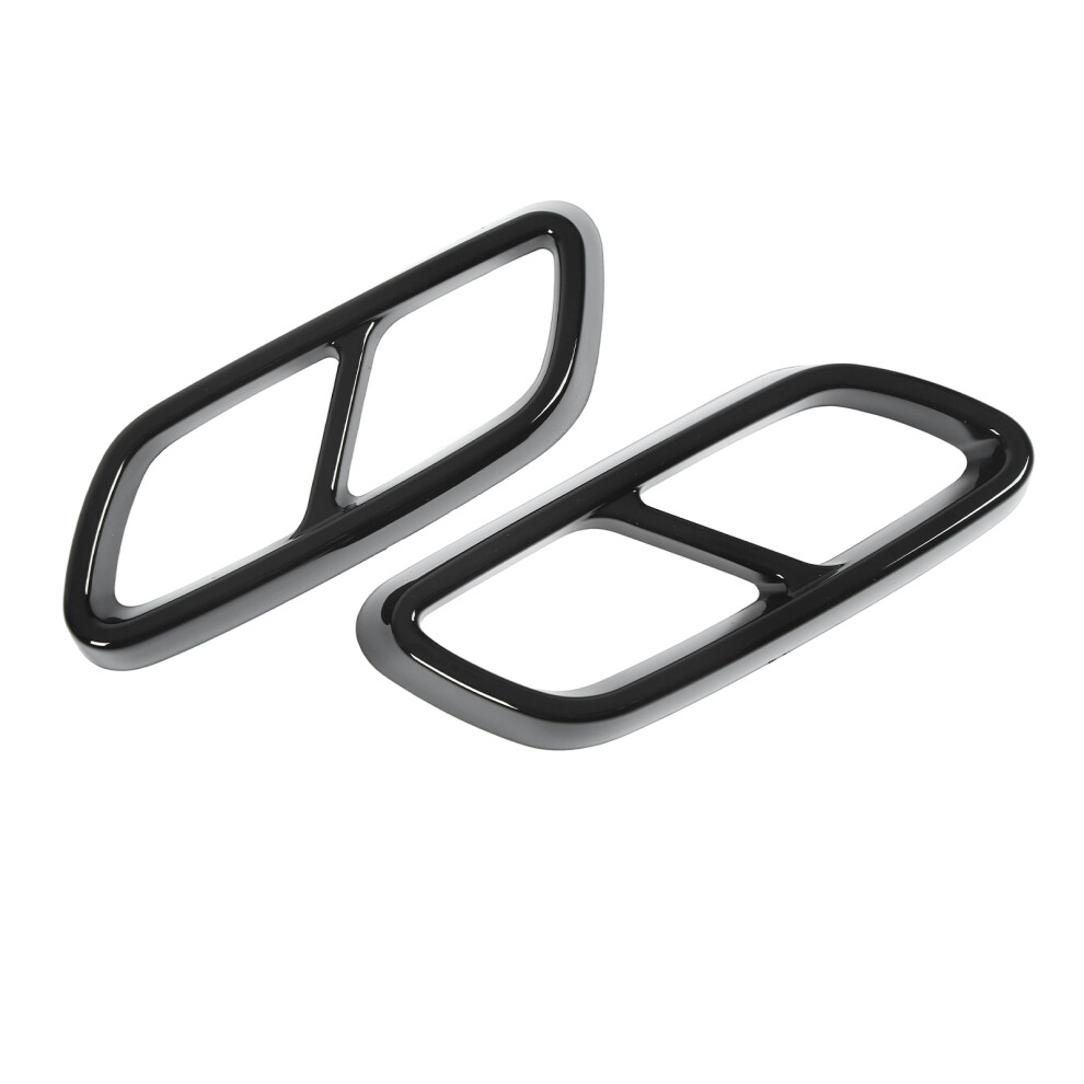 CâClass W206 2021+ Rear Exhaust Cover In Sleek Or Gloss Finish Black 7891382230597