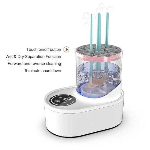 Electric Makeup Brush Cleaner with Drying Function for Quick Cosmetic Brush Cleaning 2