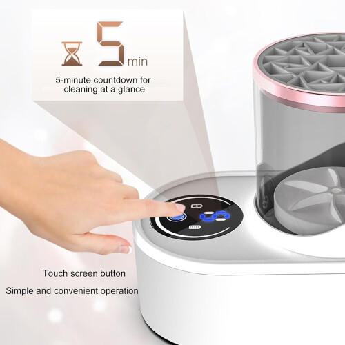 Electric Makeup Brush Cleaner with Drying Function for Quick Cosmetic Brush Cleaning 1
