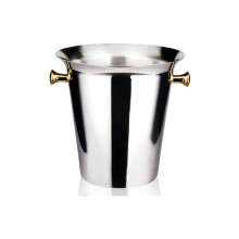 Stainless Steel Ice Bucket with Insulated Double Wall, Handles, Wine and Champagne Chiller for Parties