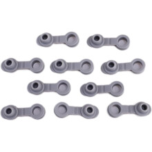 10pcs Silicone Bottle Straw Hole Grommets Grey Stopper Lids for 20/30oz Tumblers and Wine Cups