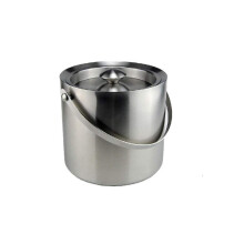 Stainless Steel Ice Bucket with Lid, DoubleWall Insulated for Beer, Wine, Champagne Chilling at Home Bar