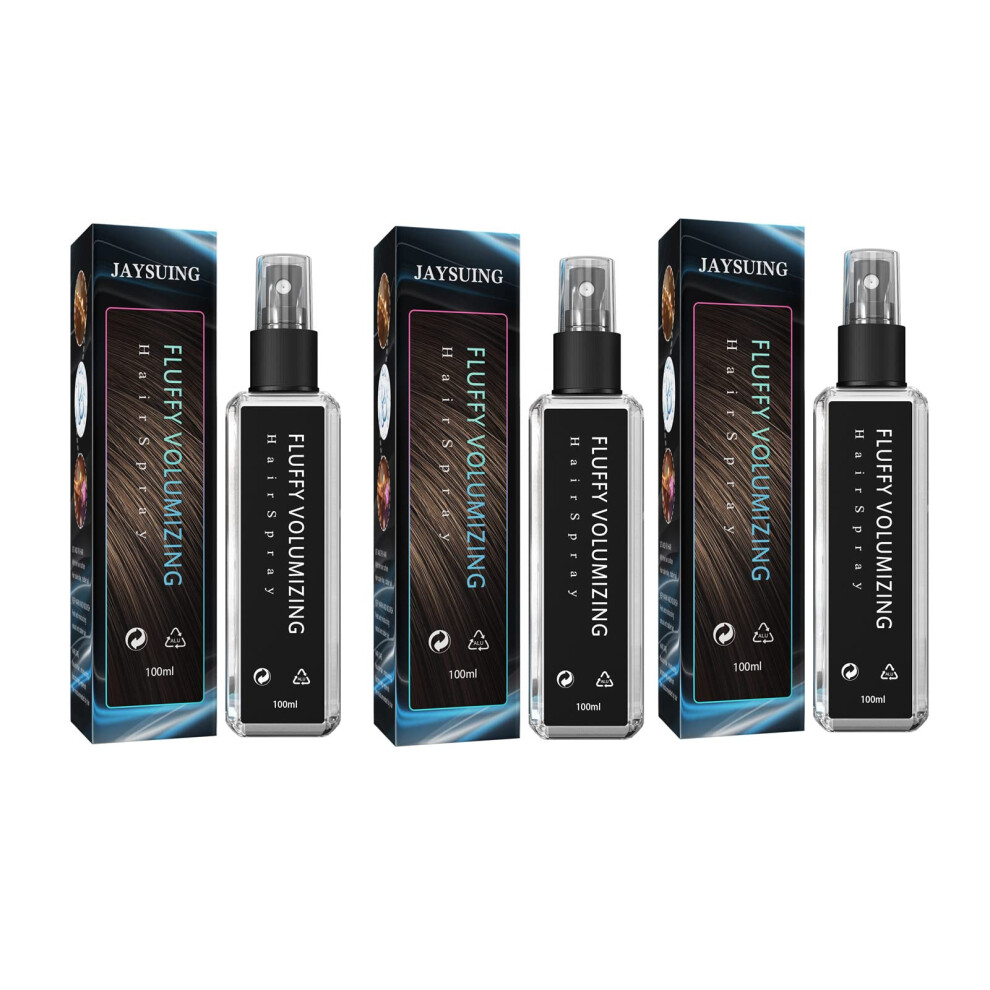 Volumizing Hair Spray 300ml 3PCS Set for Instant Root Lift and LongLasting Volume, NonSticky Lightweight Formula