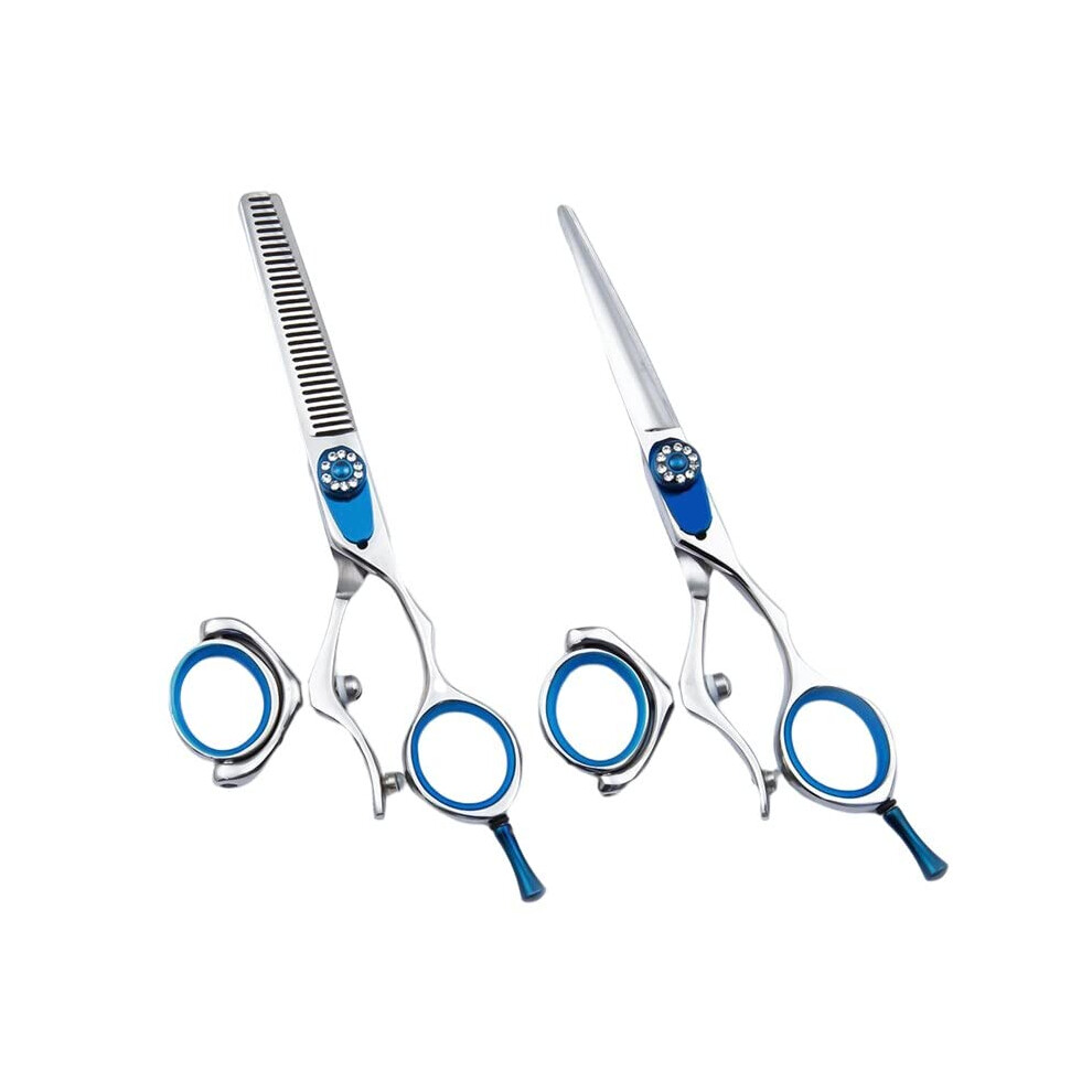 Swivel Thumb Hair Cutting Shears, 5.5 Inch Professional Salon Japanese Stainless Steel 9CR Barber Scissors Set Ref: 3894