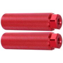Bike Pegs 2 Pcs Bike Pegs 9.90X2.60X2.60cm Aluminum Alloy Rear Wheel Peg Stunt Pegs Red