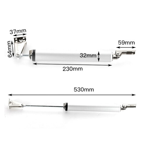 Automatic Door Closer with Silent Hydraulic Buffer, Adjustable for Home and Office 1