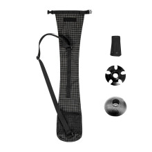 Trekking Pole Bag, Waterproof Nylon Storage Pouch, Long Strap for Mountaineering, Black