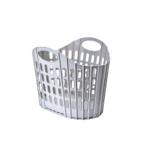 Foldable Wall Mount Laundry Hamper Small Grey – Collapsible Storage Basket for Bathroom and Toilet