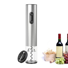 Electric Wine Opener with Foil Cutter, Battery Operated Stainless Steel Automatic Corkscrew for Wine Lovers