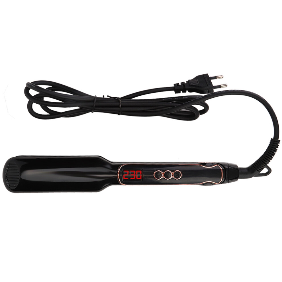 Ceramic Hair Iron With Silk Press And Luscious Curls Capability Ten Speed Temperature Control 3D Floating Plates Argan Oil Infusion Professional