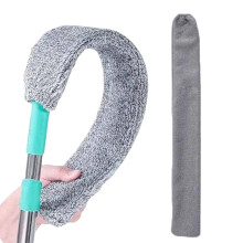 Microfiber Telescopic Duster with Long Handle, Bendable Head for Under Furniture and Ceilings