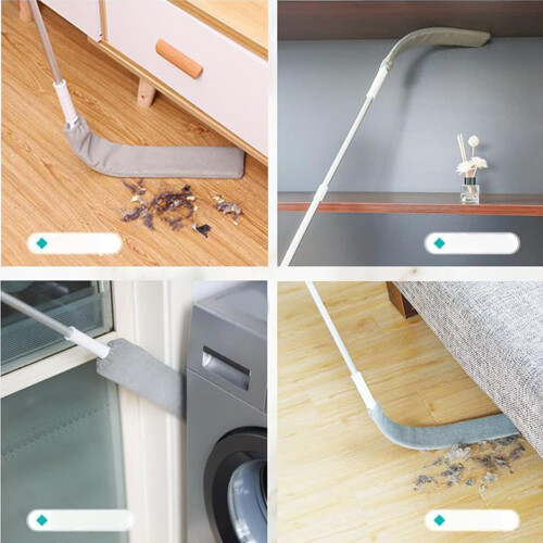 Microfiber Telescopic Duster with Long Handle, Bendable Head for Under Furniture and  Ceilings 2