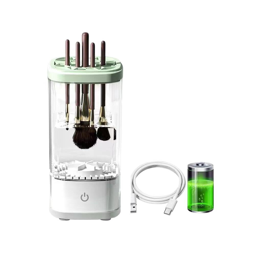 Electric Makeup Brush Cleaner with UV Sterilizer, Fast Cleaning for Multiple Brush Sizes, Gray