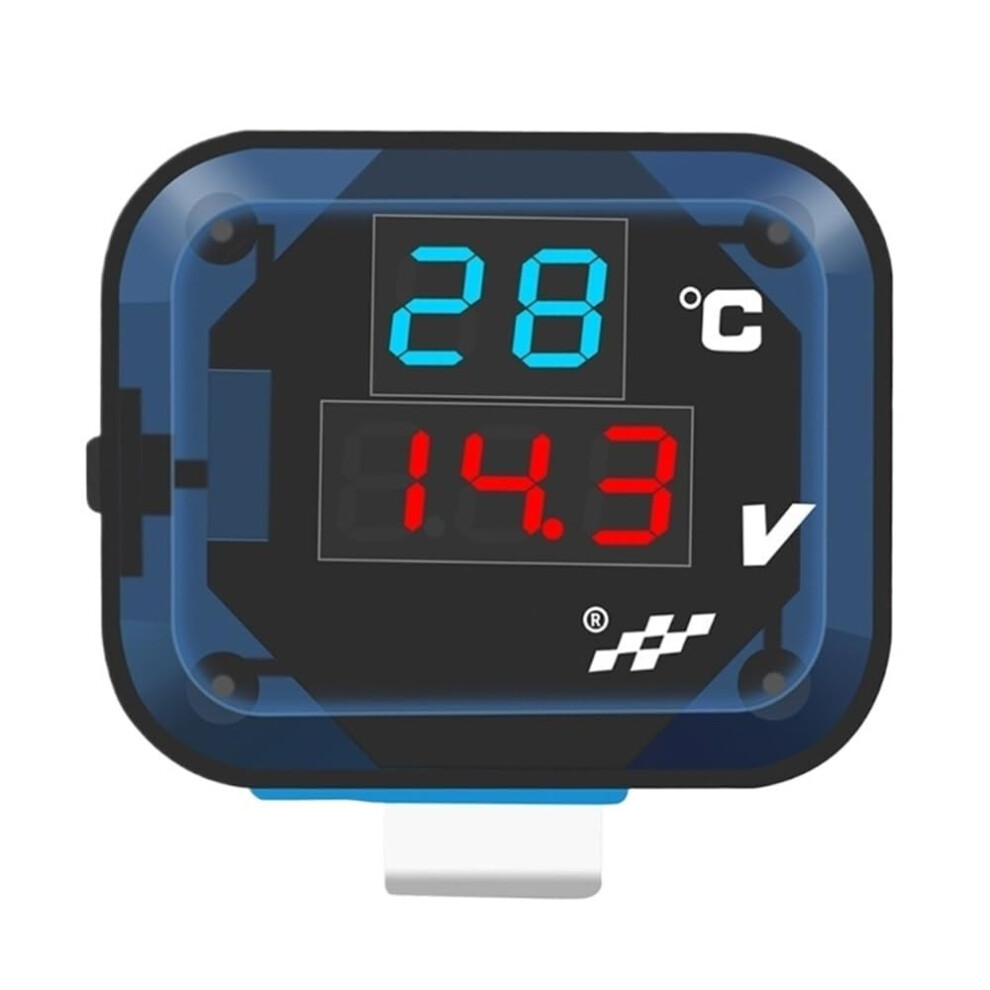 Gauge Odometer Tachometer Motorbike Modified Accessory Motorbike Thermometer Gauge Voltmeter With Charging Port Temp Voltage Meter H9ee Tachometer 9044945388084