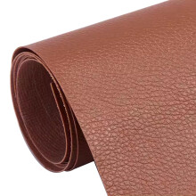 Adhesive Leather  Patch with Litchi Texture for Sofa, Car Seat, Furniture, Large Brown 78.7x54in