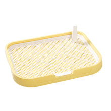 Dog Potty Toilet Removable Post Splash Guard Holder for Dog Pad Dog Toilet and Other Pets in Yellow