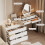 BROTTAR Corner Makeup Vanity Desk 4
