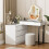 BROTTAR Corner Makeup Vanity Desk 7