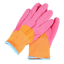 Gardening Gloves WearResistant Polyester Pink Protective Work Gloves for Outdoor Yard Tasks