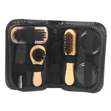 Leather Boot Care Kit with Shoe Shine Supplies and Accessories for Polishing and Cleaning