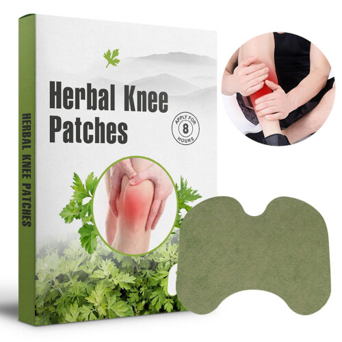 Herbal Knee Stickers Heating Wormwood Patch Cervical Pain Relief Plaster 2