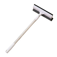 2 in 1 Window Squeegee with Retractable Pole for MultiSurface Glass and Car Cleaning  White