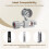 CO2 Refill Adapter with DualScale Pressure Gauge, Adjustable Pressure Control for Soda Maker 5
