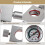 CO2 Refill Adapter with DualScale Pressure Gauge, Adjustable Pressure Control for Soda Maker 4