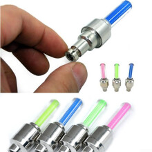10Pcs Valve Stem LED Lights for Bikes with Motion Activated Auto Glow Wheel Design Energy Saving Lightweight PVC Plastic Material (10PcsRed)