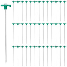 40 PCS Tent Pegs, Metal Heavy Duty Tent Pegs, Hard Rock Ground Pegs for Camping Tents Gazebos, 45 x 250 x 6 mm