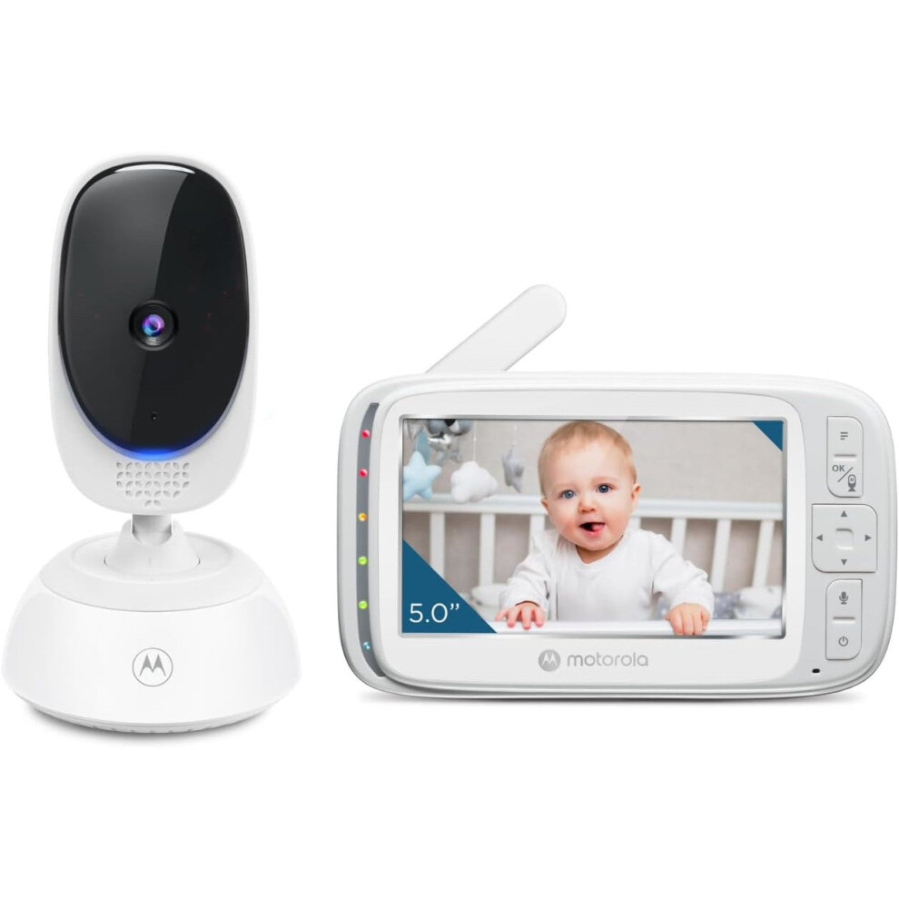 Nursery Vm75 Video Baby Monitor 5'' Infrared Night Vision Two-Way Talk Motorola
