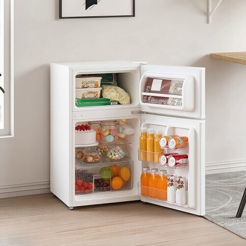 Living And Home 87L Under Counter Fridge Freezer, White 1