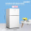 Living And Home 87L Under Counter Fridge Freezer, White 6