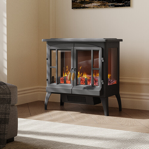 Living And Home Freestanding Electric Fireplace Heater 1