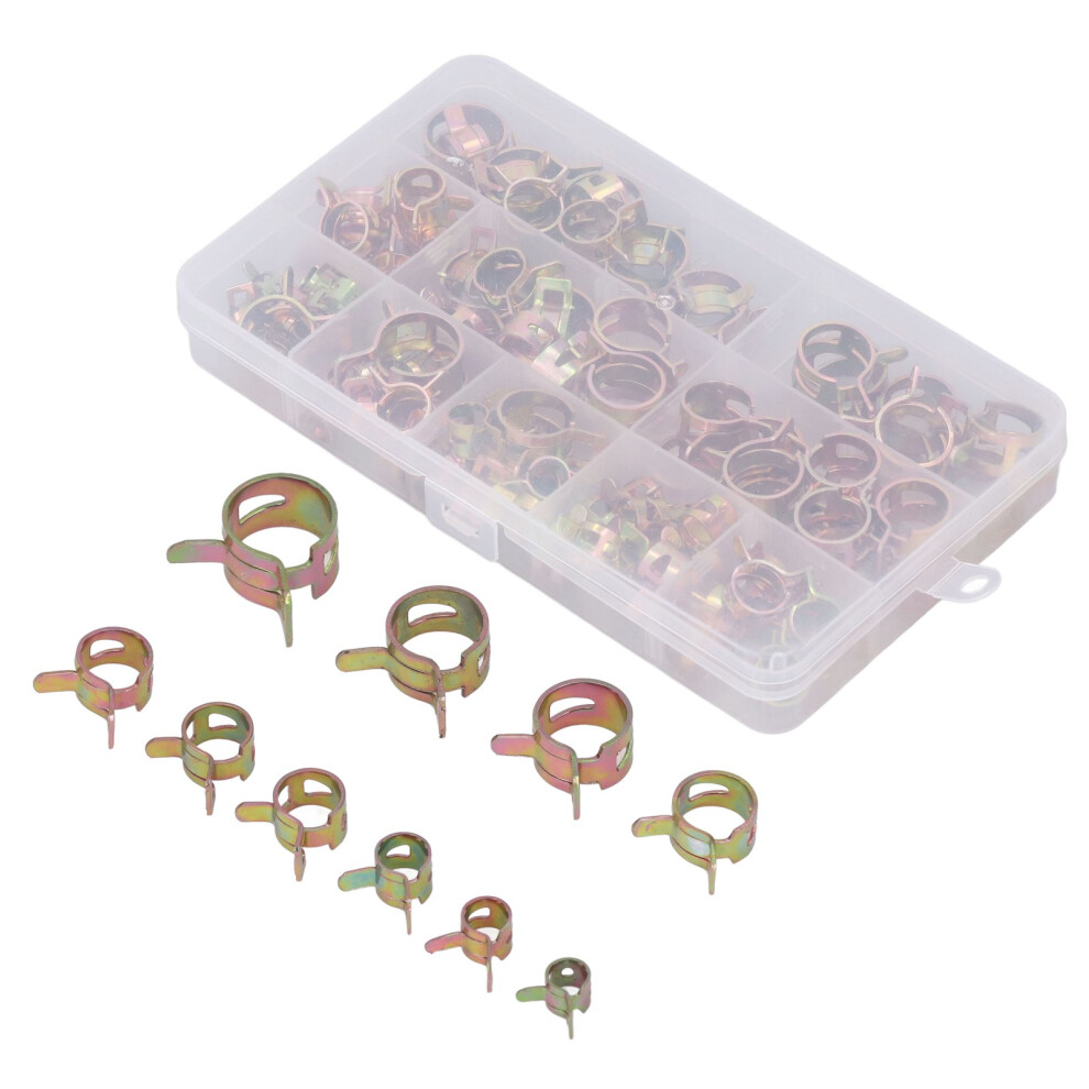 Galvanized 100Pcs 6Â17Mm Hose Clamp Set For Oil Water Gas Pipes 8751382237158