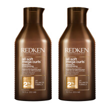 Redken All Soft Mega Curl Shampoo 300ml Double