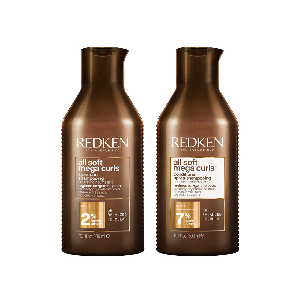 Redken All Soft Mega Curl Shampoo 300Ml & All Soft Mega Curl Condition