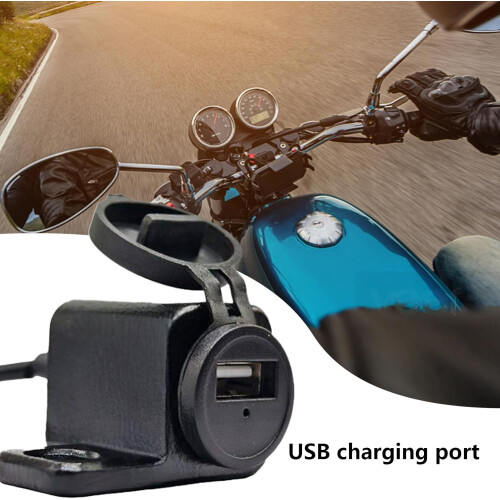 Rainproof Motorcycle USB Charger  Quick Charging, Durable for Outdoor Use 1