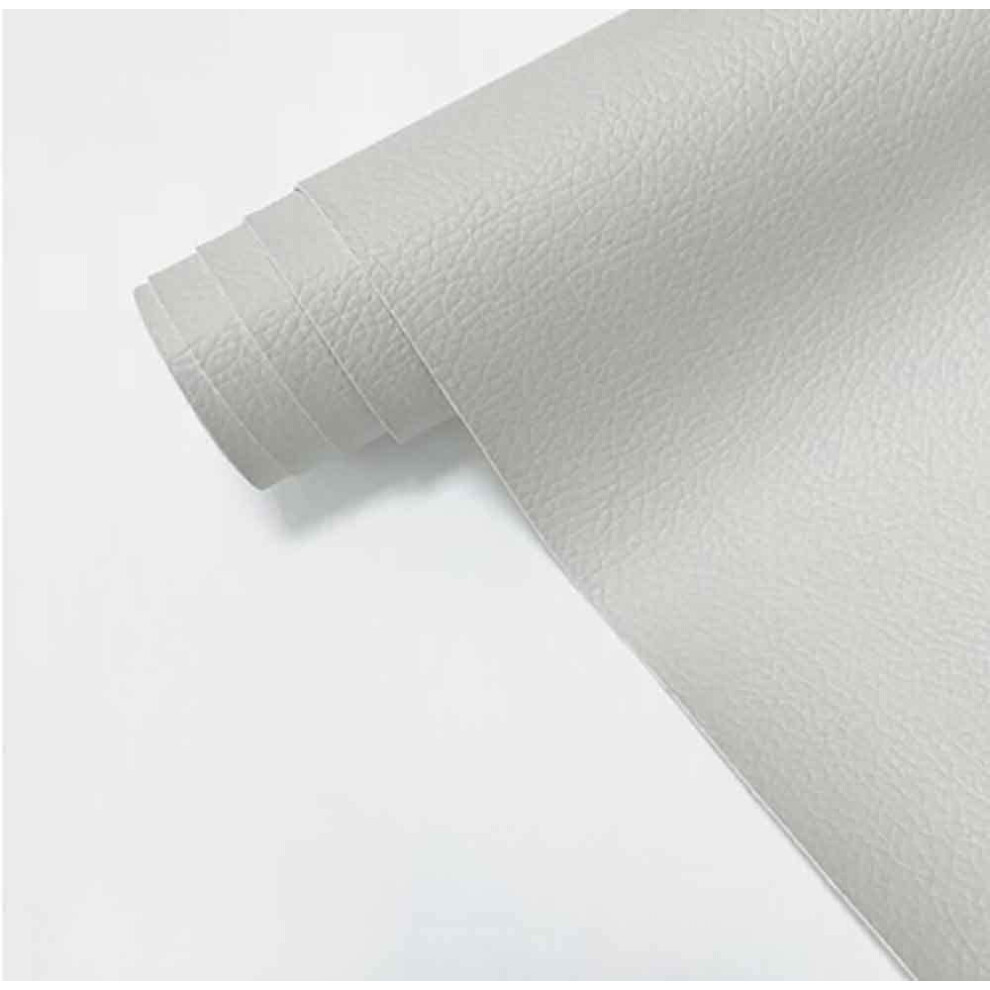 Leather Tape Selfadhesive Pu Vinyl Patch For Couch Sofa Car Seat Restoration 19X27 Inch Light/Gray 9164114026491