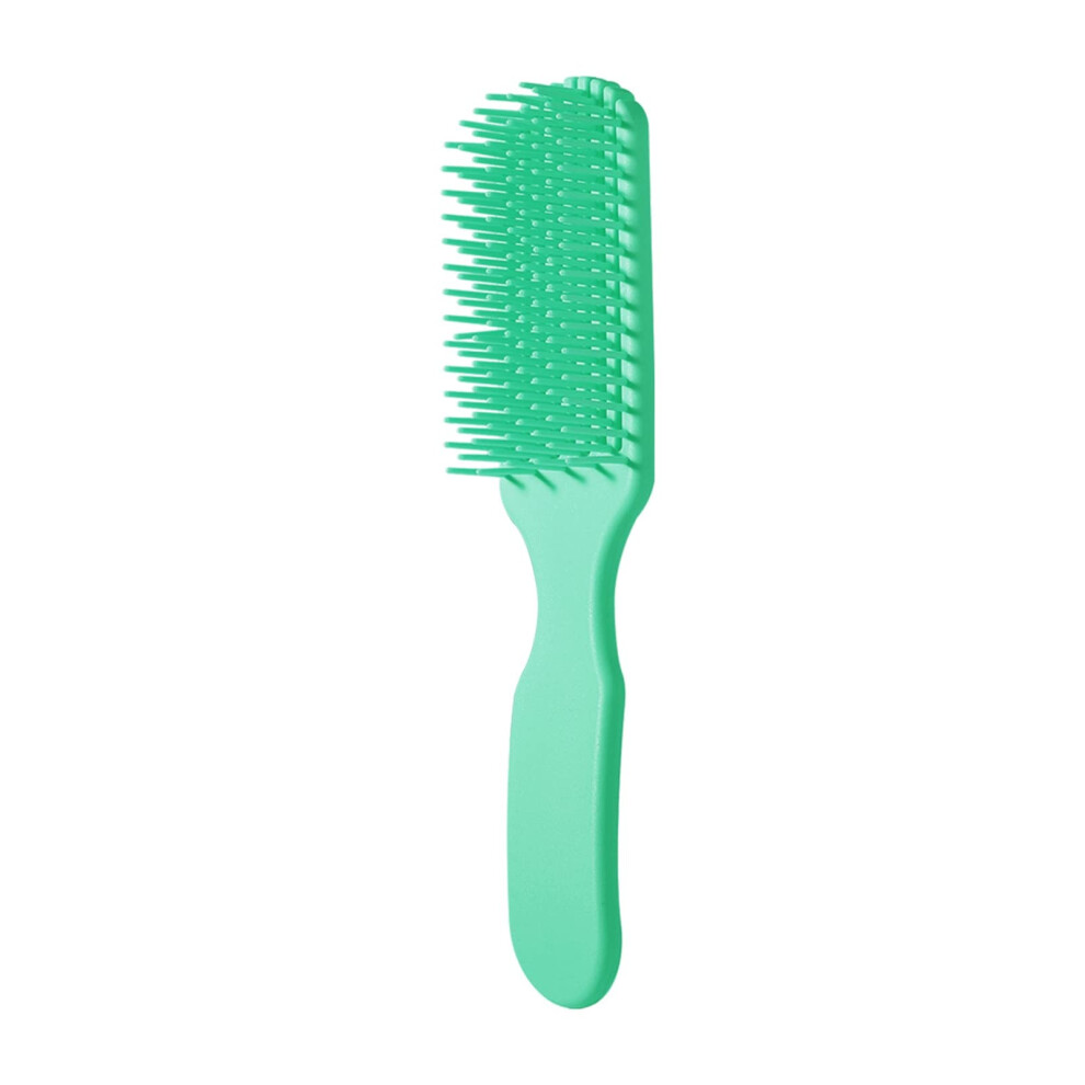 Green Hair Brush And Detangling Comb With Gentle Scalp Massage, Antistatic Wide Teeth,