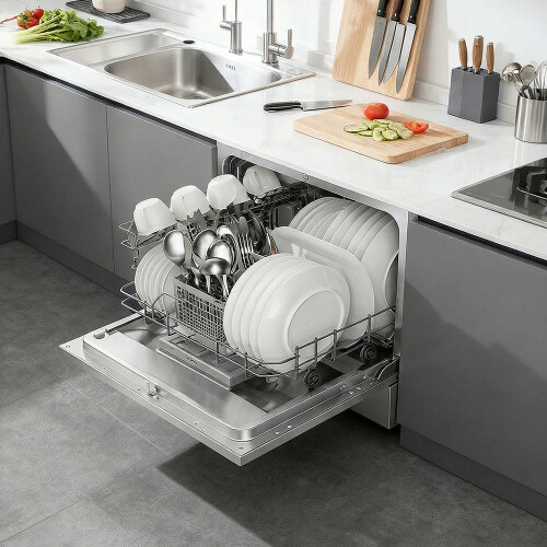 Living And Home 6.5L Freestanding Compact Dishwasher with LED display 2