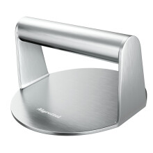 Stainless Steel Burger Press for Grill – NonStick, Dishwasher Safe Round Meat Patty Smasher 5.5'