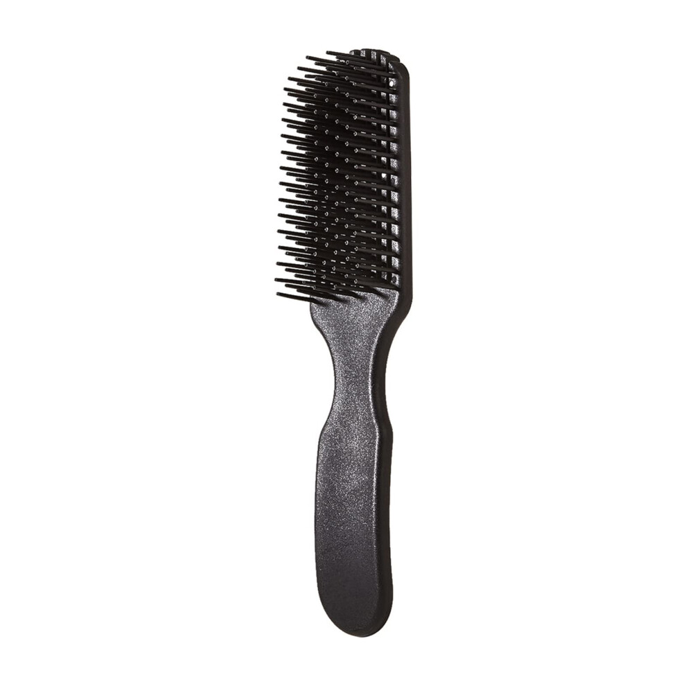 Hair Brush and Detangling Comb with Boar Bristles, AntiStatic, Frizz Control for All Hair Types, Black