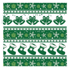 Christmas Wax Paper 100 Sheets Greaseproof 12x12 Inch Festive Wrapping for Cookies Sandwich Bakery